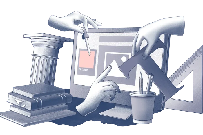 web designers working on website design